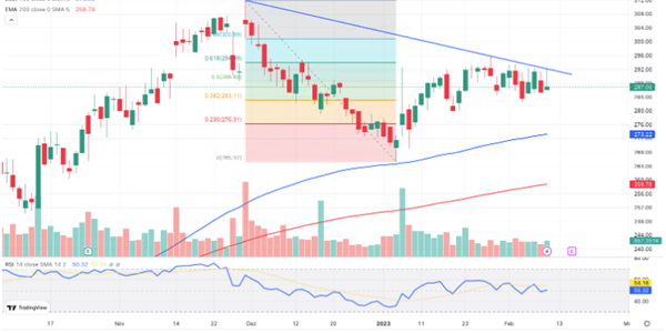 Graphical display of Biogen chart