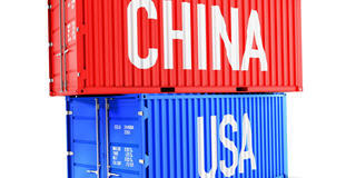 Graphische Darstellung China USA Symbolbild